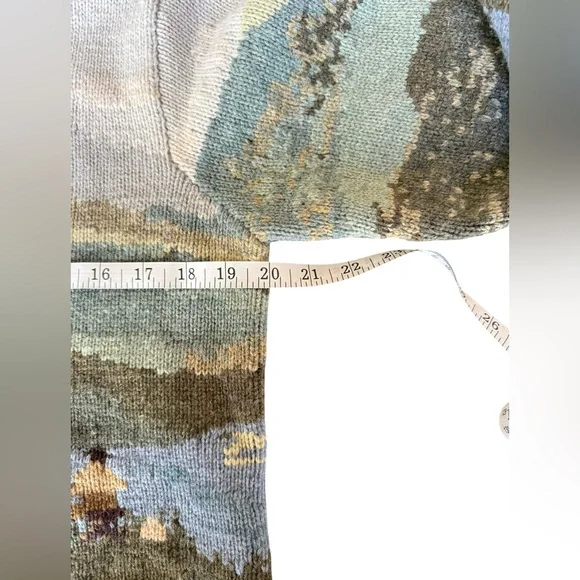 RARE Vtg Ralph Lauren Hand-Knit 100% Lambswool Sweater Dog Horse Carriage Size S - Picture 10 of 12